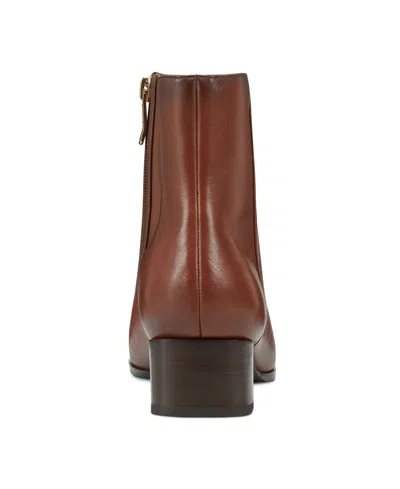 Easy Spirit Women's Sidney Eflex Square Toe Dress Booties In Brown