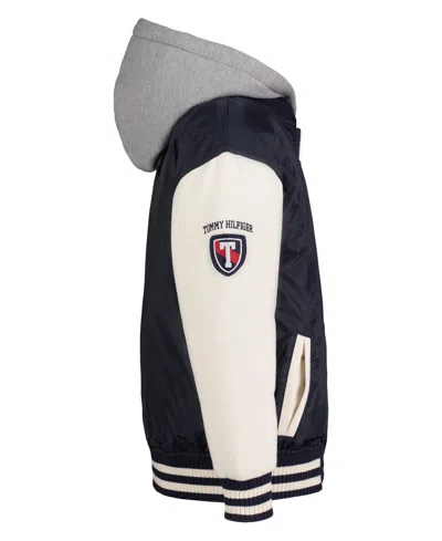 Tommy Hilfiger Toddler And Little Boys Tommy Relaxed Fit Bomber Jacket In Blue