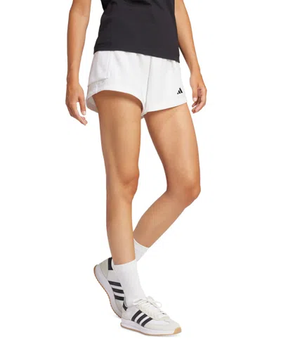 Adidas Originals Adidas French Terry Cargo Shorts In White