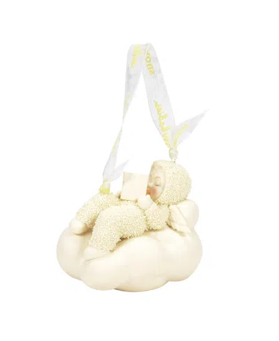 Department Five Snowbabies Reading In The Clouds Ornament In White
