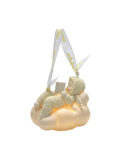 Department Five Snowbabies Reading In The Clouds Ornament In White