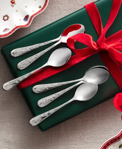 Villeroy & Boch Toys Delight Coffee Spoons, Set Of 6 In Silver