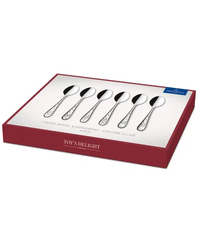 Villeroy & Boch Toys Delight Coffee Spoons, Set Of 6 In Silver