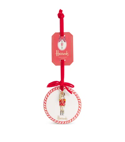 Harrods Ceramic Nutcracker Tree Decroation In Multi