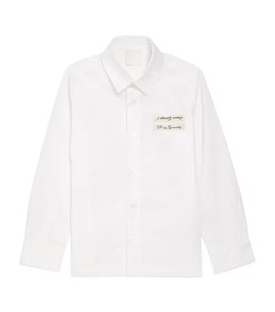 Givenchy White Shirt For Boy With Logo In White