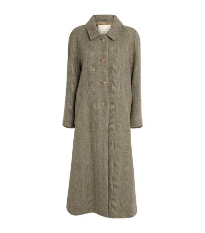 Weekend Max Mara Weekend Signature Ugola Wool Blend Coat In Green