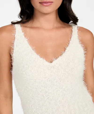 Guess Women's Bea Sleeveless Sweater Tank Top In White