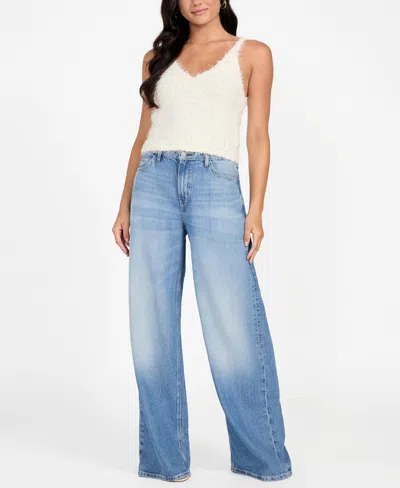 Guess Women's Bea Sleeveless Sweater Tank Top In White