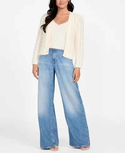 Guess Women's Bea Sleeveless Sweater Tank Top In White