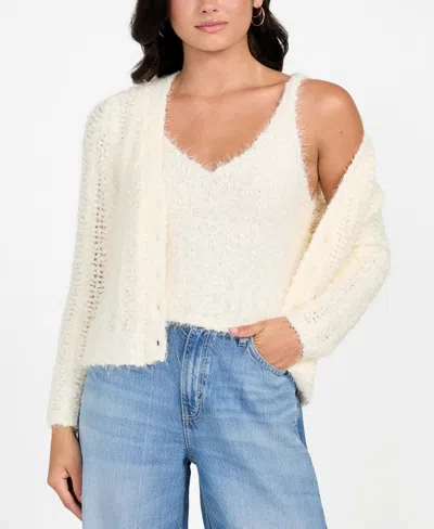 Guess Women's Bea Sleeveless Sweater Tank Top In White