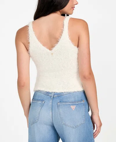 Guess Women's Bea Sleeveless Sweater Tank Top In White