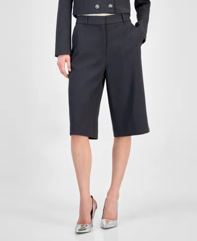 Guess Women's Joandra Double-breasted Cropped Blazer In Black