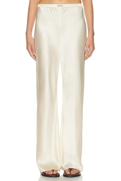 Comme Si Bias Cut Pant In White