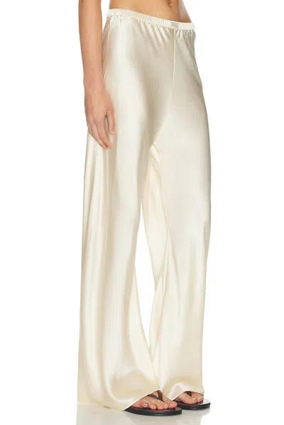 Comme Si Bias Cut Pant In White