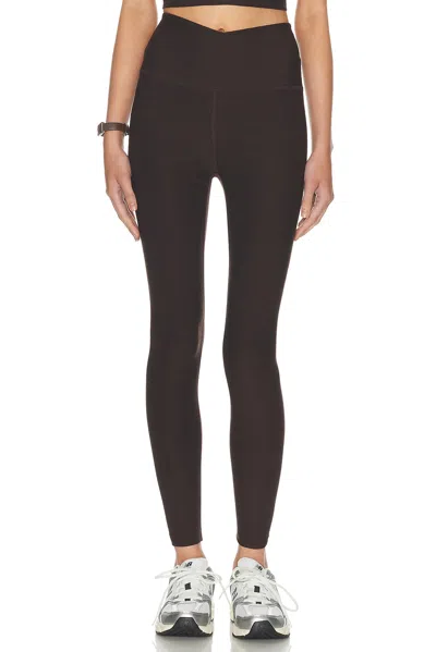 Beyond Yoga Spacedye Out Of Pocket High Waisted Midi Legging In Brown