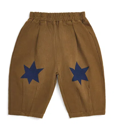 Billieblush Contrast-drawstring Sweatpants In Brown