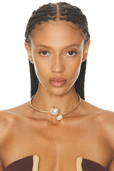 Cult Gaia Marais Choker In Gold