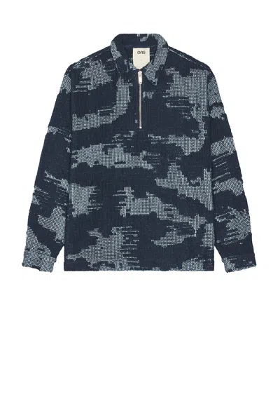 Oas Smoke Polo Shirt In Blue