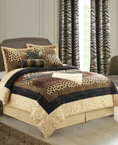 Stratford Park Tucson Animal Print 9-pc. Comforter Set, California King In Brown