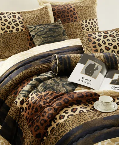 Stratford Park Tucson Animal Print 9-pc. Comforter Set, California King In Brown