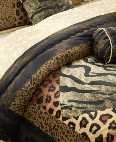 Stratford Park Tucson Animal Print 9-pc. Comforter Set, California King In Brown