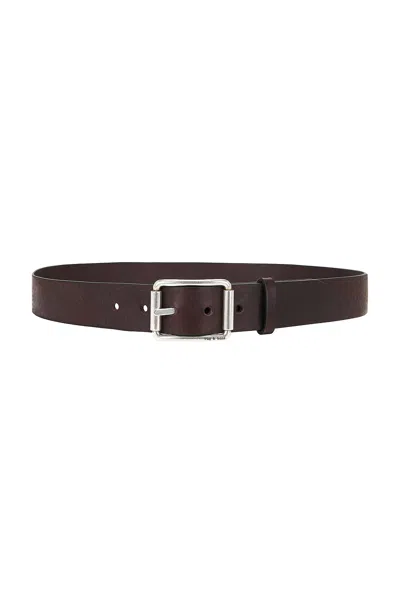Rag & Bone Evan Brown Leather Belt