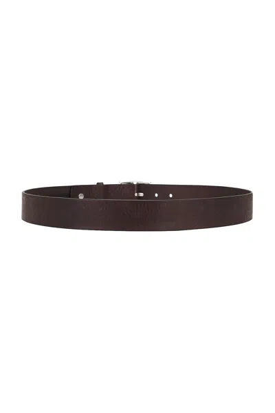 Rag & Bone Evan Brown Leather Belt