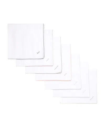 Bonpoint Cotton Days Of The Week Swaddle Blanket Set In White