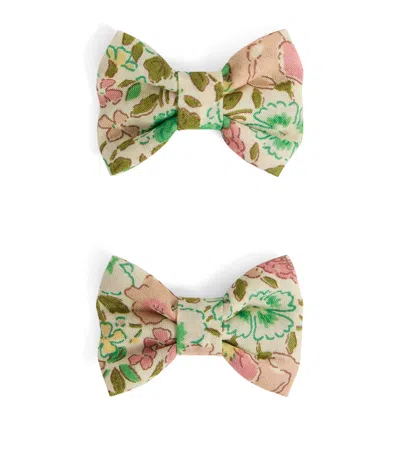 Bonpoint Bow Hair Clips In Multi