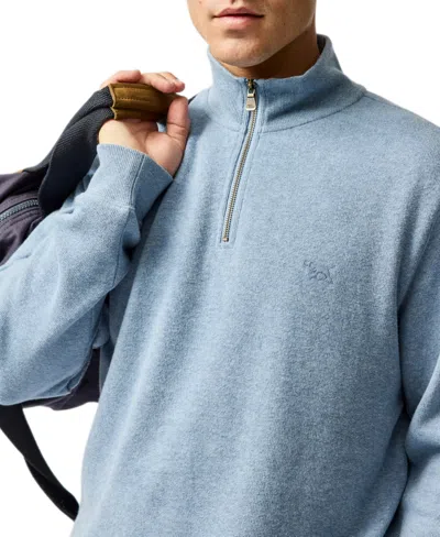 Rodd & Gunn Fortrose 1/4 Zip Knit In Blue