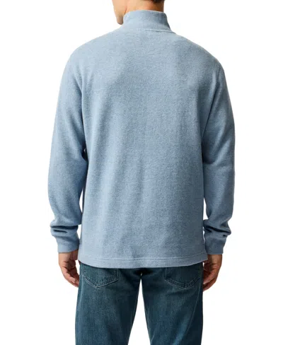 Rodd & Gunn Fortrose 1/4 Zip Knit In Blue
