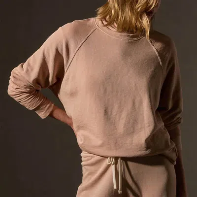 James Perse Vintage Terry Relaxed Sweatshirt In Beige In Neutral