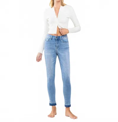 Vervet By Flying Monkey Vervet High Rise Crop Skinny's In Mental Phrase In Multi