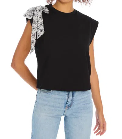 Allison New York Arlo Muscle Tee In Black In Black