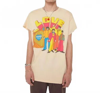 Madeworn Unisex The Beatles Crew Tee In Beige In Neutral