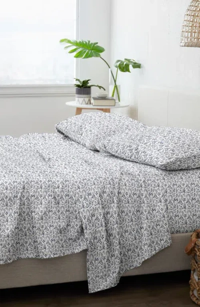 Homespun Premium Ultra Burst Of Vines Pattern 4-piece Bed Sheets Set In Multi