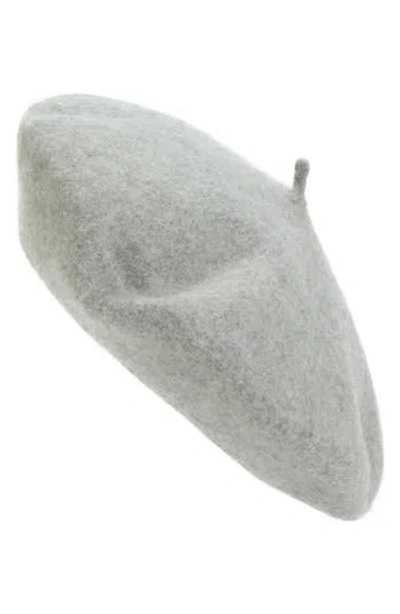 Nordstrom Wool Blend Beret In Gray