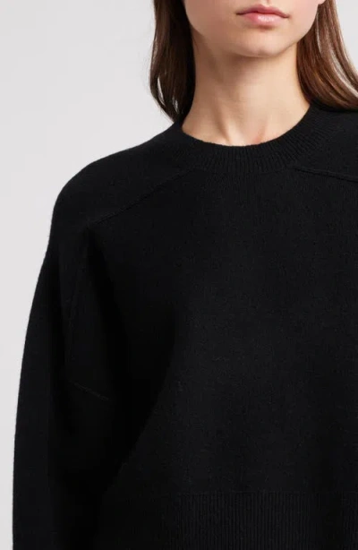 Rag & Bone Bridget Crewneck Wool Blend Sweater In Black