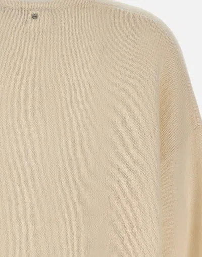 Hugo Boss Soft Alpaca Blend V-neck Sweater In Neutral
