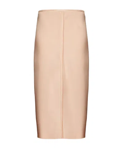 Ami Alexandre Mattiussi Midi And Knee Length Skirt Design In Nude