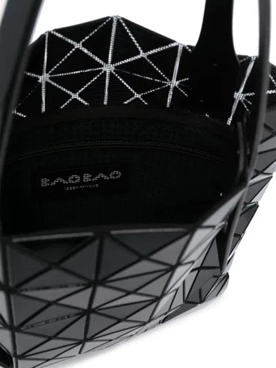 Bao Bao Issey Miyake Lucent Geometric-pattern Shoulder Bag In Black