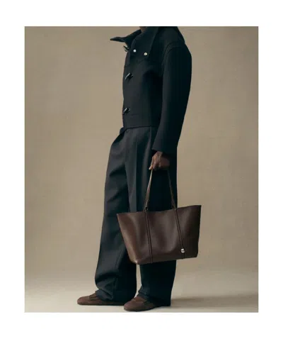 Jacquemus Double Handle Shoulder Bag In Brown