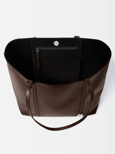 Jacquemus Double Handle Shoulder Bag In Brown