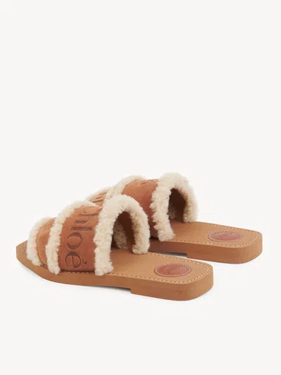 Chloé Chloe' Women Woody Sandals In Neutral