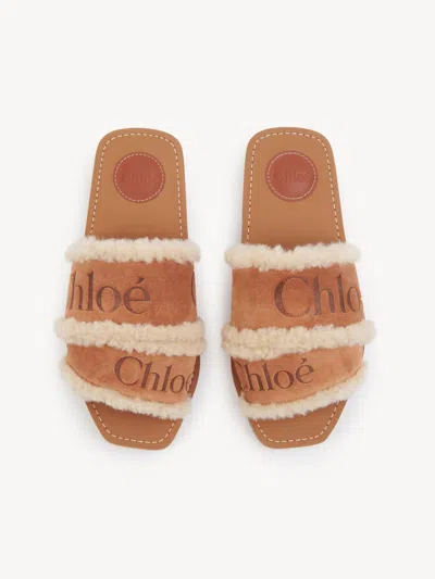 Chloé Chloe' Women Woody Sandals In Neutral