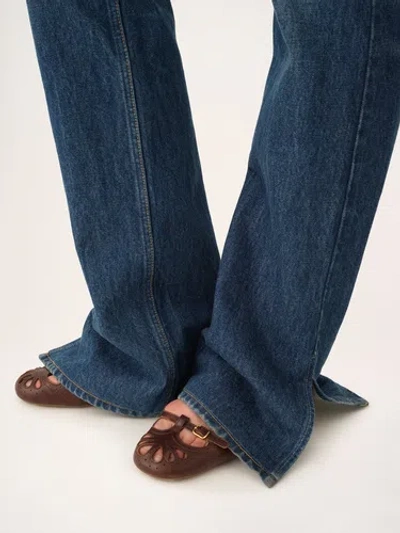 Chloé Flat Shoe With Burnished Look Made In Italy In Purple