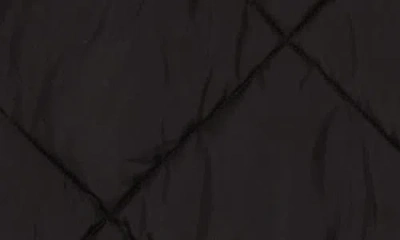 Sam Edelman Hooded Long Quilted Puffer Jacket In Black