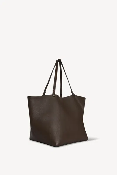 The Row Xl Park Tote Bag In Leather In Brown