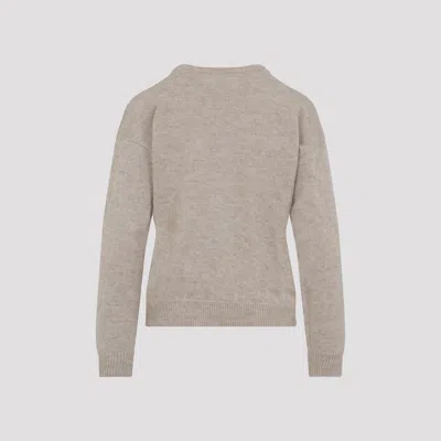 Peserico Cashmere Lurex-embellished Sweater With Diamond Pattern In Gray