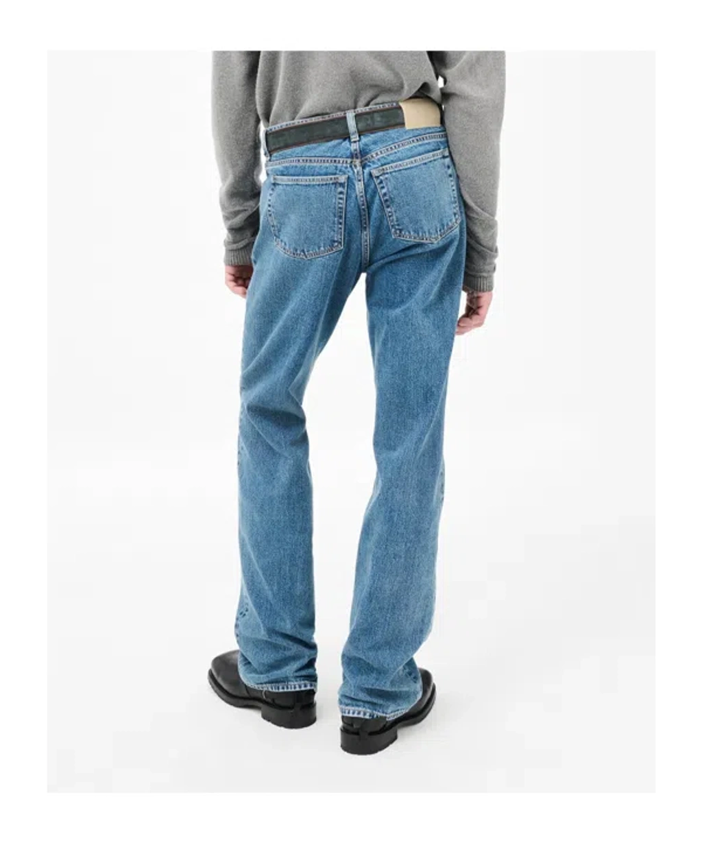 Our Legacy Carlson Cut Trousers Rodeo Wash Broken Twill In Blue